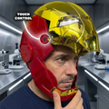 BASIC ironman helmet touch control and voice control