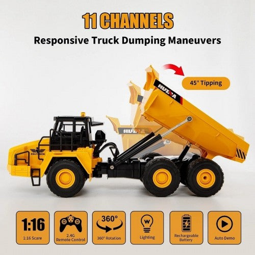 huina dump truck 1:16