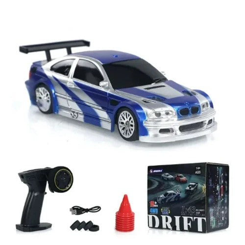 JIABAILE Gyro Mini Toys 4WD 1/43 RC Speed Car RTR 2.4G Radio Control Racing Drifting Car Four-wheel Drive