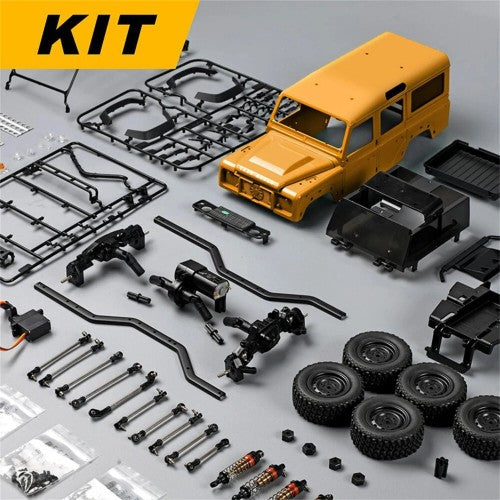 "MN-111.Yellow Aluminum Alloy RC Car RTR Version "
