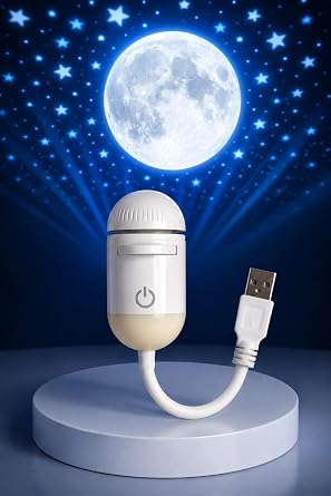 🌌 2-in-1 Mini Galaxy Projector Light with 7 Slides