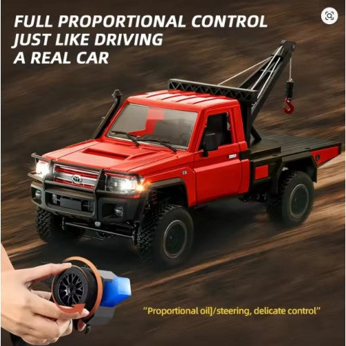 "MN-82T.Red Toyota LC79 Rescue Vehicle RTR Complete Vehicle "