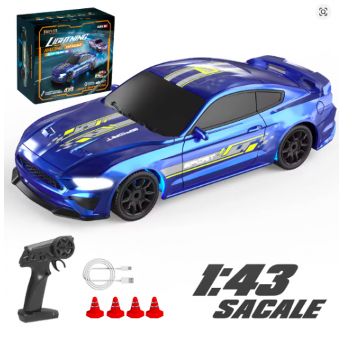 ENOZE 8500/8501 1:43 4WD RC Drift Car | LED Lights & 2.4GHz Full-Proportional Control