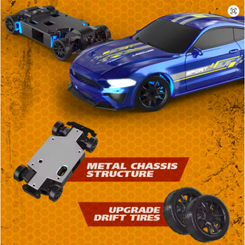 ENOZE 8500/8501 1:43 4WD RC Drift Car | LED Lights & 2.4GHz Full-Proportional Control