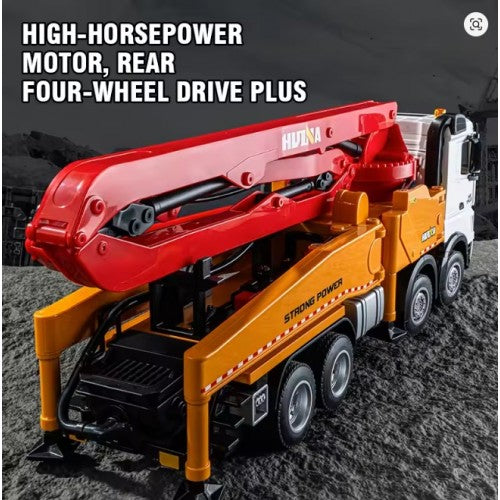 huina concrete pump truck 1:18
