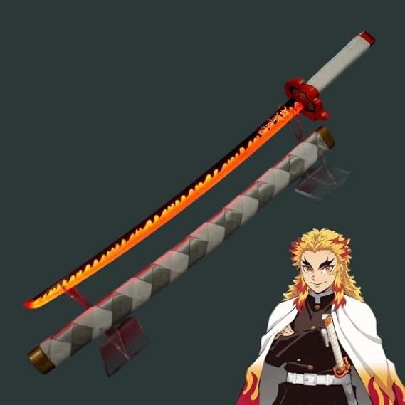 rengoku wooden led katana