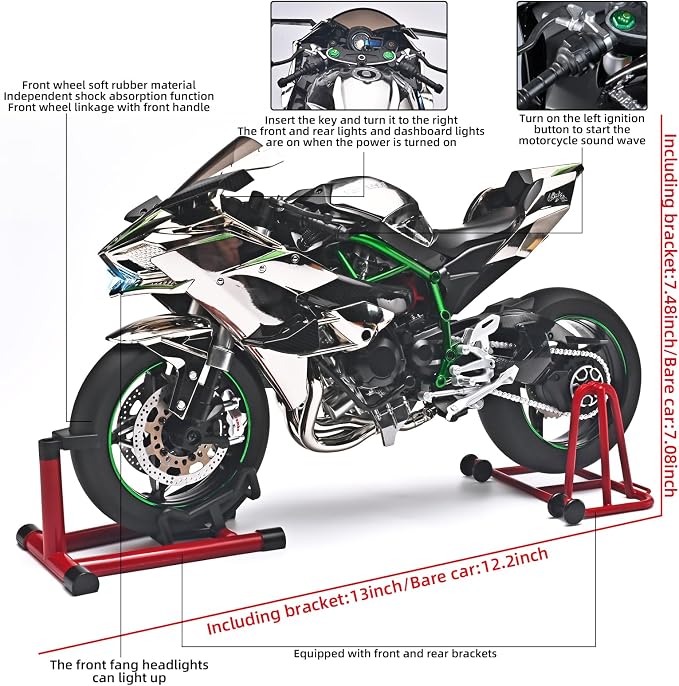 ninja h2 scale 1:6(silver)