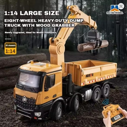 huina crane dump truck 1:14
