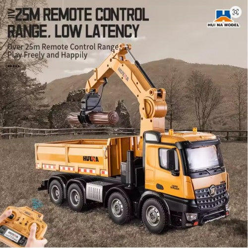huina crane dump truck 1:14