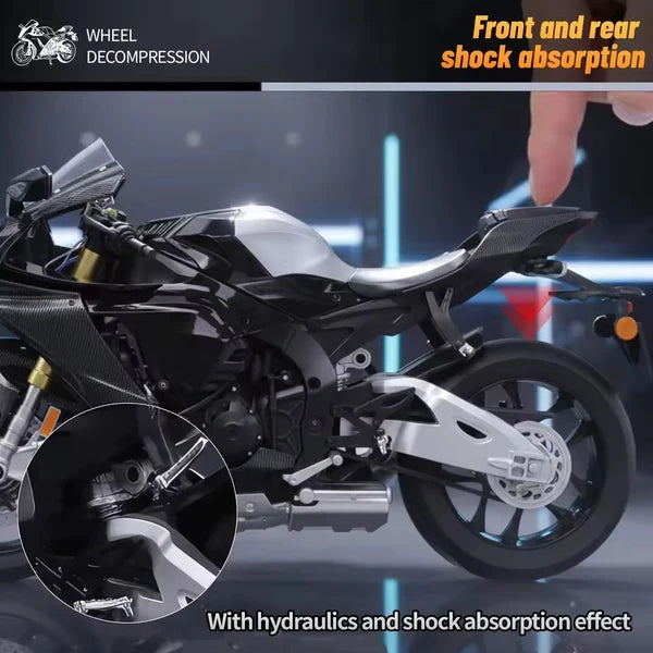 🏍️ Yamaha YZF-R1 Carbon Edition – 1:6 Scale Alloy Model